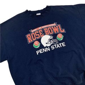 VTG Rose Bowl Men's Sweater 2009 Penn State Football UCCA Navy Blue Size XL